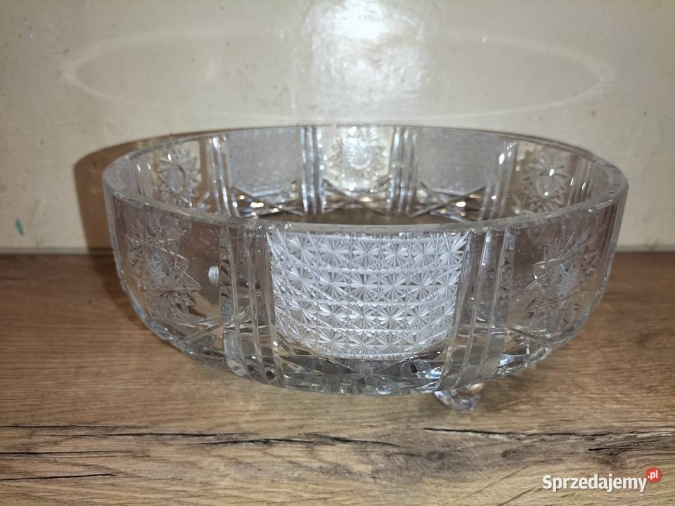 PIĘKNY ORGINAŁ ZABYTKOWA MISA Bohemia Crystal dolnośląskie Wrocław sprzedam
