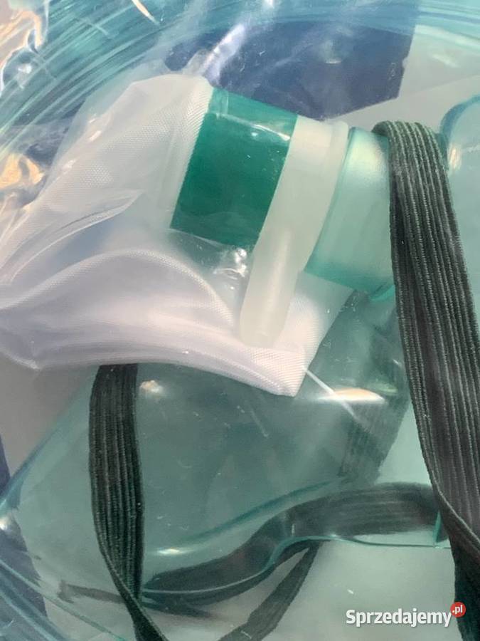 Maska tlenowa z rezerwuarem i drenem 2 sztuki w Sport i Wypoczynek sprzedam