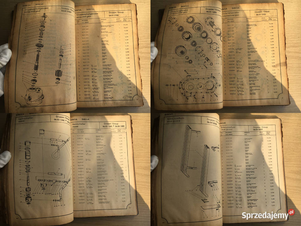 SHM3A SHM4A Katalog części zamiennych Parts Łęczyca sprzedam
