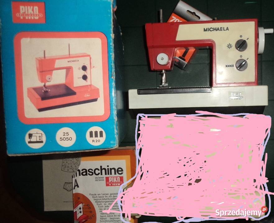 stare zabawki PRL maszyna do szycia Michaela Rzeszów