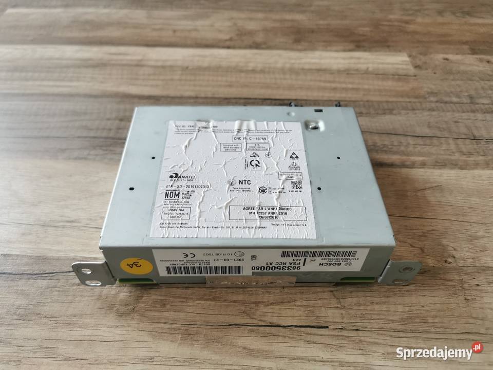 Radio nawigacja Peugeot ProaceRifter 9833500080 Pielgrzymka