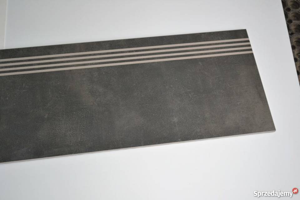 Płytka schodowa 120 grafit szara stopnica 30x120 Zakopane