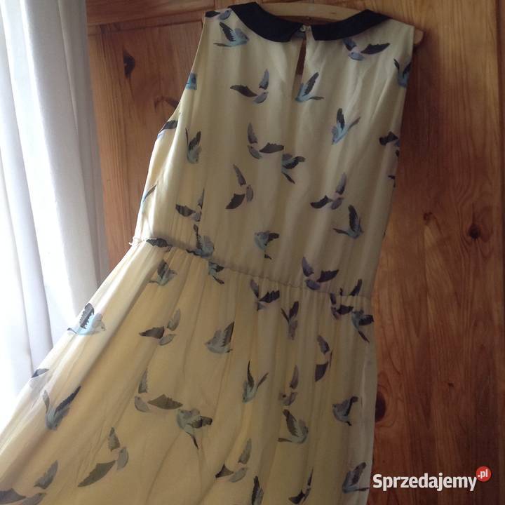 Sukienka zara rozmiar 36 s kolor jasny żółty z Kraków