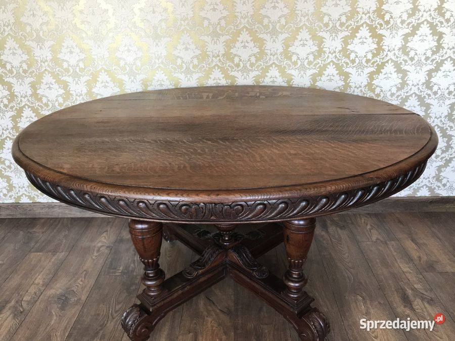 Stary stół dębowy stolik antyk Warszawa