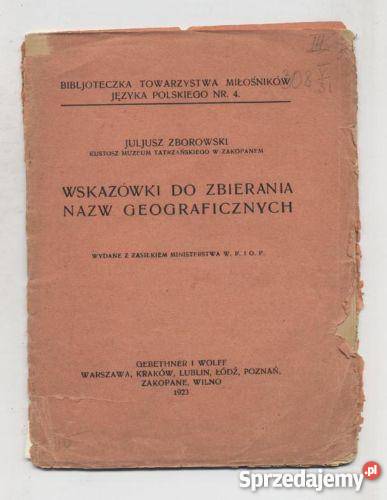 Wskazówki do zbierania nazw geograficznych