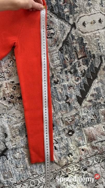 Krótki sweter HM pomarańczowy Kraków