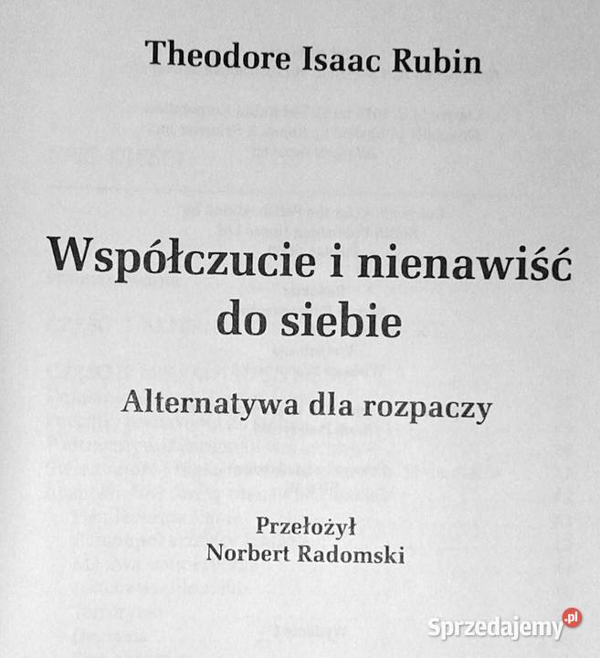 Współczucie i nienawiść do siebie Theodore Isaac lubelskie Chełm