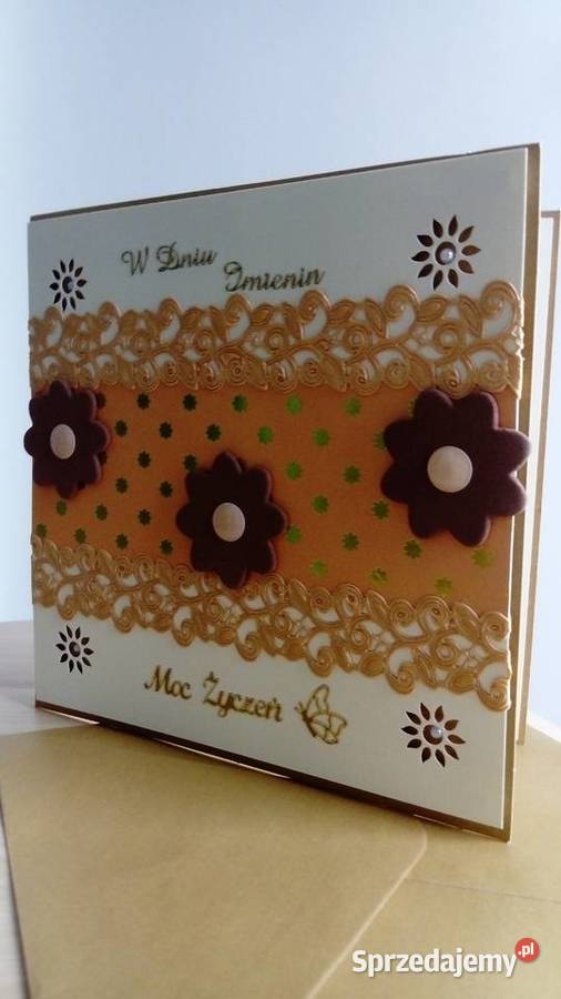 Kartka Imieninowa wykonana ręcznie Sosnowiec sprzedam