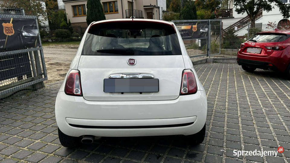 Fiat 500 14 Automat 100 Klima Czerwone wnętrze Gdynia