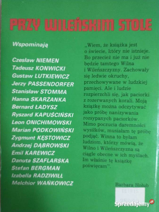 na wileńskim stole Łódź sprzedam