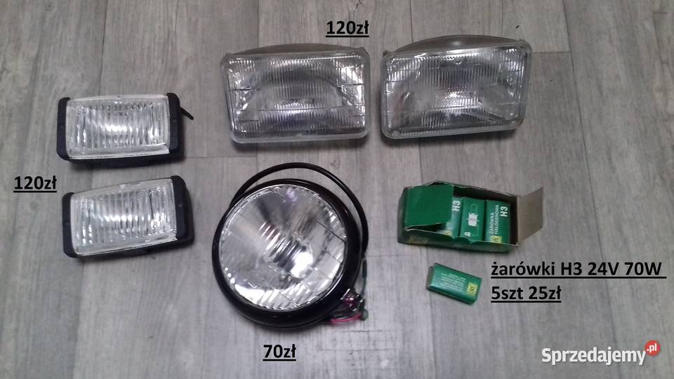 Halogeny PRL USA lampa CCP żarówki H3 24V 70W Bytom
