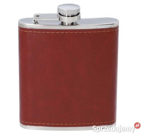 Piersiówka Stal Nierdzewna Obszyta EkoSkórą śląskie Ostrowy nad Okszą