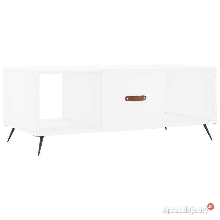Stolik kawowy biały 102x50x40 materiał Warszawa