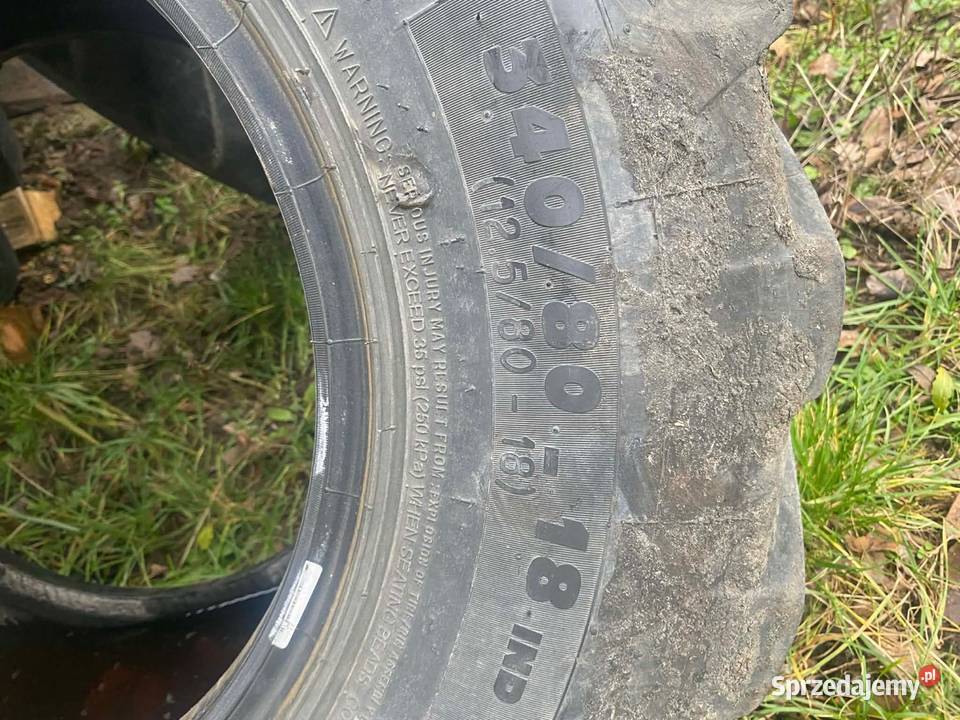 Komplet czterech opon Michelin Power CL Do maszyn budowlanych Januszewice