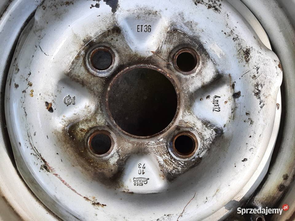 Felgi stalowe Opel Kadett B 4x12 zabytkowe Borek Szlachecki sprzedam