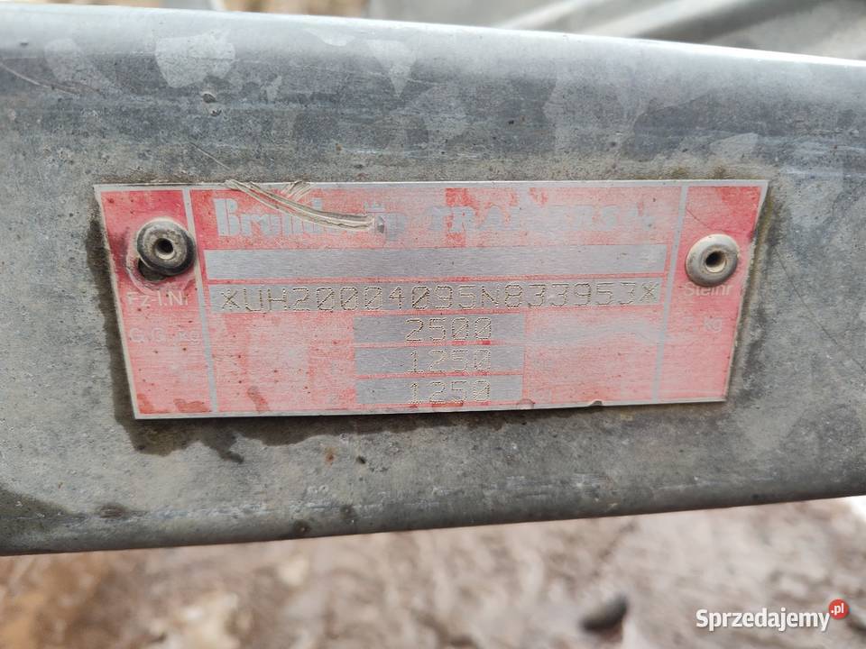 Przyczepa barnderup 2500 minikoparka uchylna Lwówek Śląski