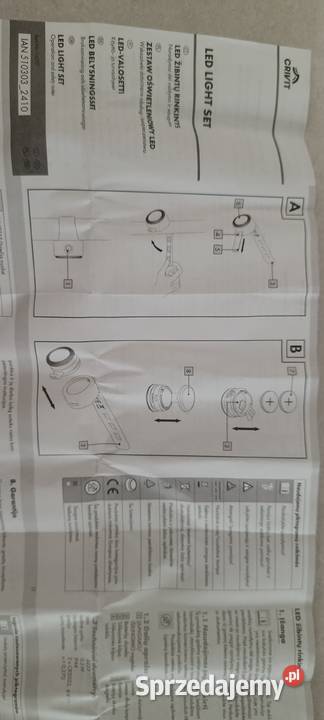 CRIVIT Zestaw lampki rowerowe sygnalizacyjne sprzedam