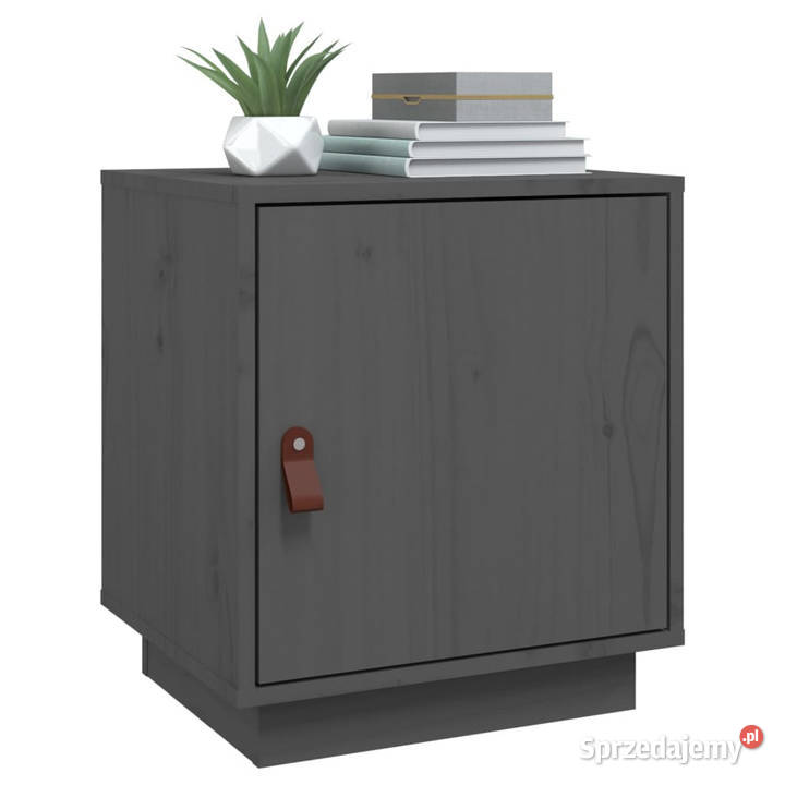 Szafka nocna szara 40x34x45 lite drewno sosnowe Warszawa