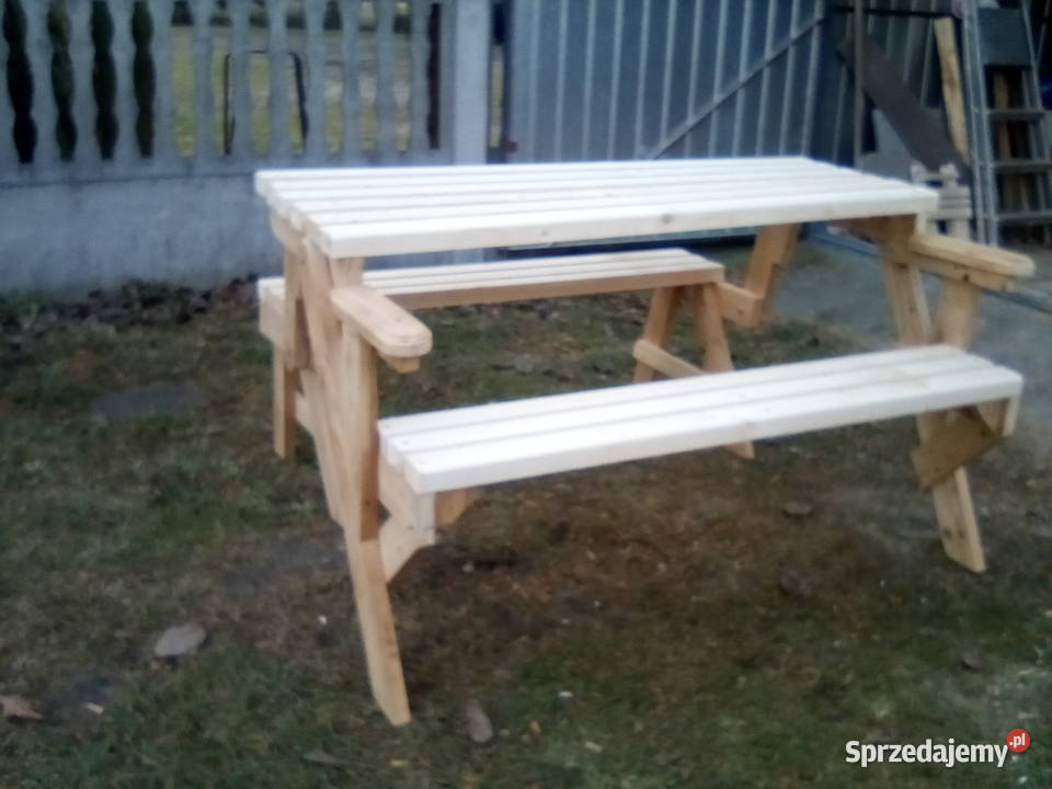ławkostół 2 w 1 mebel ogrodowy łódzkie Wieluń
