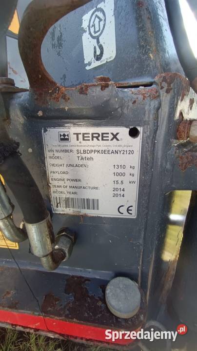 wozidło budowlane  1 tona wysoki wysyp Terex TA Wozidła Laskowa