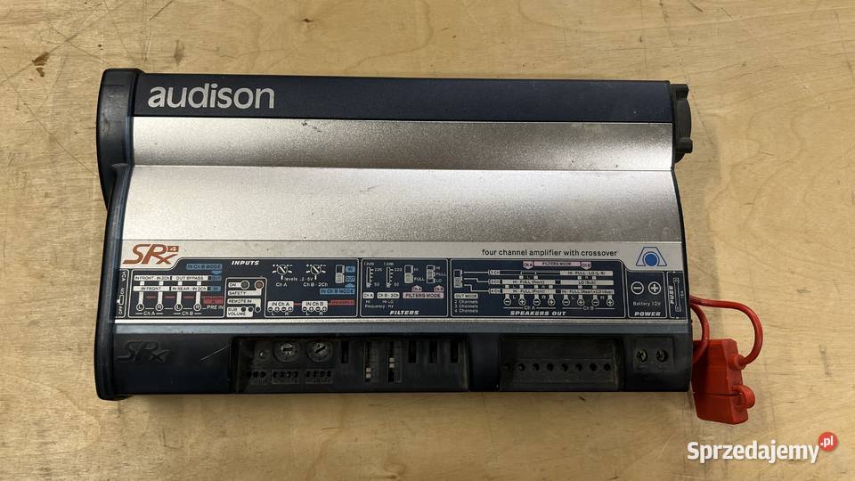 Wzmacniacz samochodowy Audison SRx 4 okablowanie Białystok