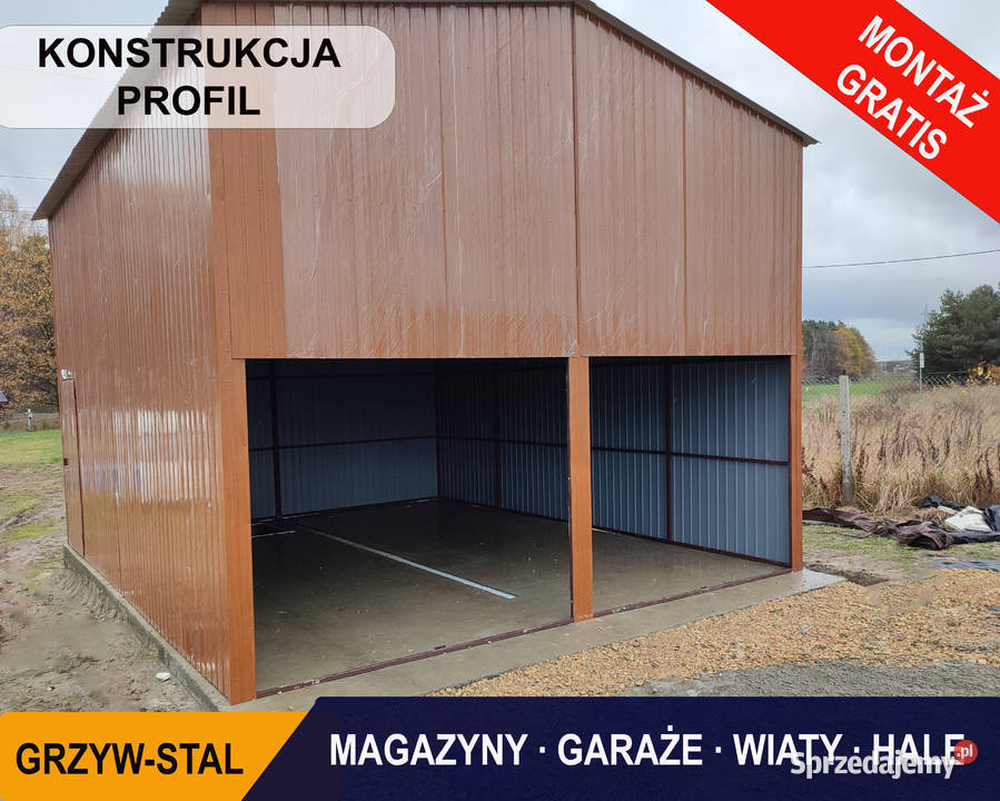 Wysoki Garaż Blaszany Magazyn Blaszany Wiata wielkopolskie Gostyń