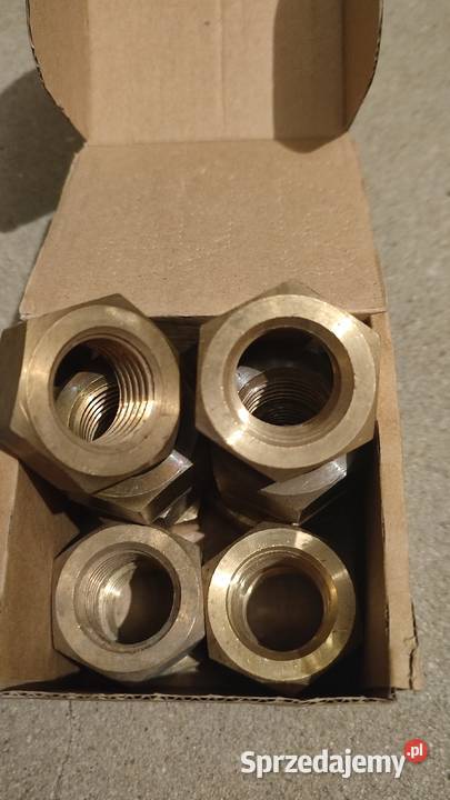 Nakrętka 6kątna M16 M20 M22 M24 mosiądz 10 Gostynin sprzedam