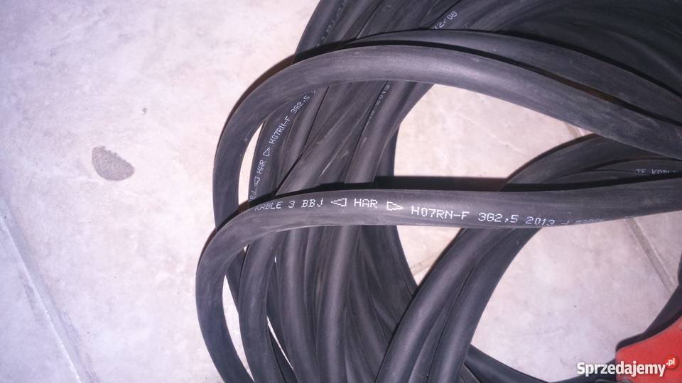 Przedłużacz trójdrożny 25m IP44 230V16A kabel Lublin sprzedam