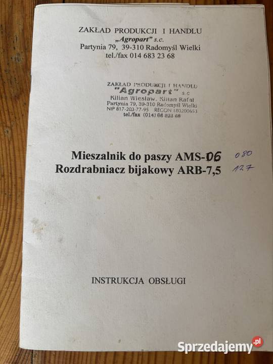 Mieszalnik Śrutownik do Pasz Kraśnik