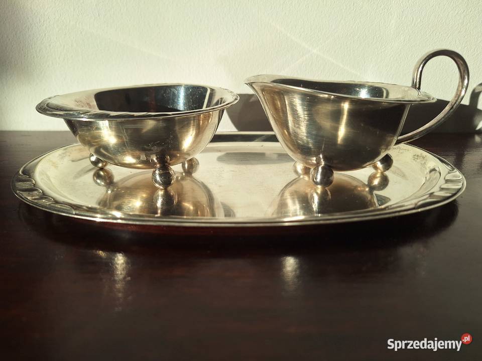 WMF posrebrzany zestaw cukierniczka mlecznik Gdańsk