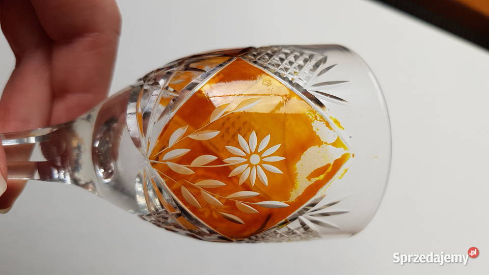 Kryształowe kieliszki 120 ml kolorowy kryształ