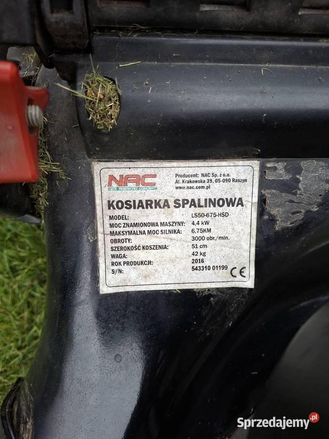 Kosiarka NAC z napedem mocna 675 Tuchola