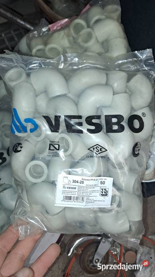 OKAZJA Sprzedam paczki kolan 90 stopni pakowane Łódź