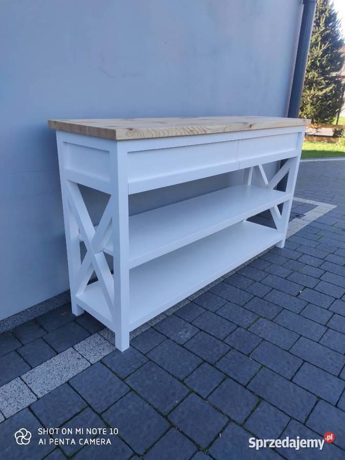 Konsola drewniana styl prowansalski łódzkie Szadek