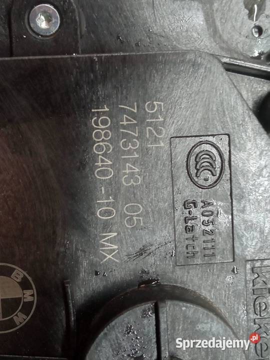 ZAMEK DRZWI LEWY PRZÓD 7473143 Bmw X6 II Zamki, wkładki i kluczyki