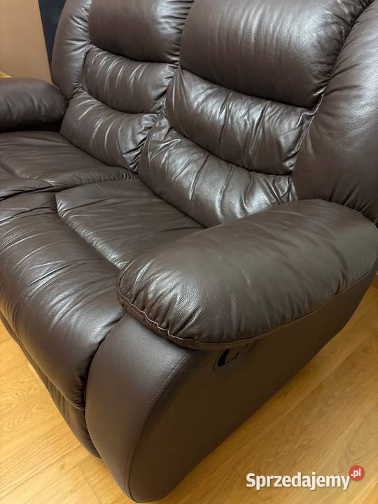 Komplet wypoczynkowy skóra sofa 32 Łódź