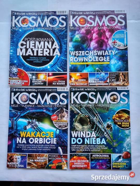 KOSMOS Świat Wiedzy miesięczniki 14 różnych pomorskie Gdynia