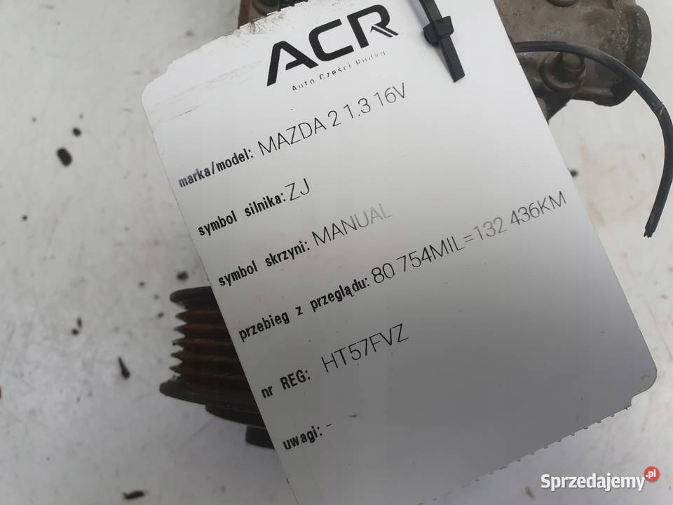 MAZDA 2 II 13 16V SPRĘŻARKA KLIMATYZACJI osobowe Janów sprzedam