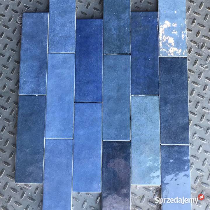 płytki ścienne cegiełki blue 65x20 nowość połysk Zakopane