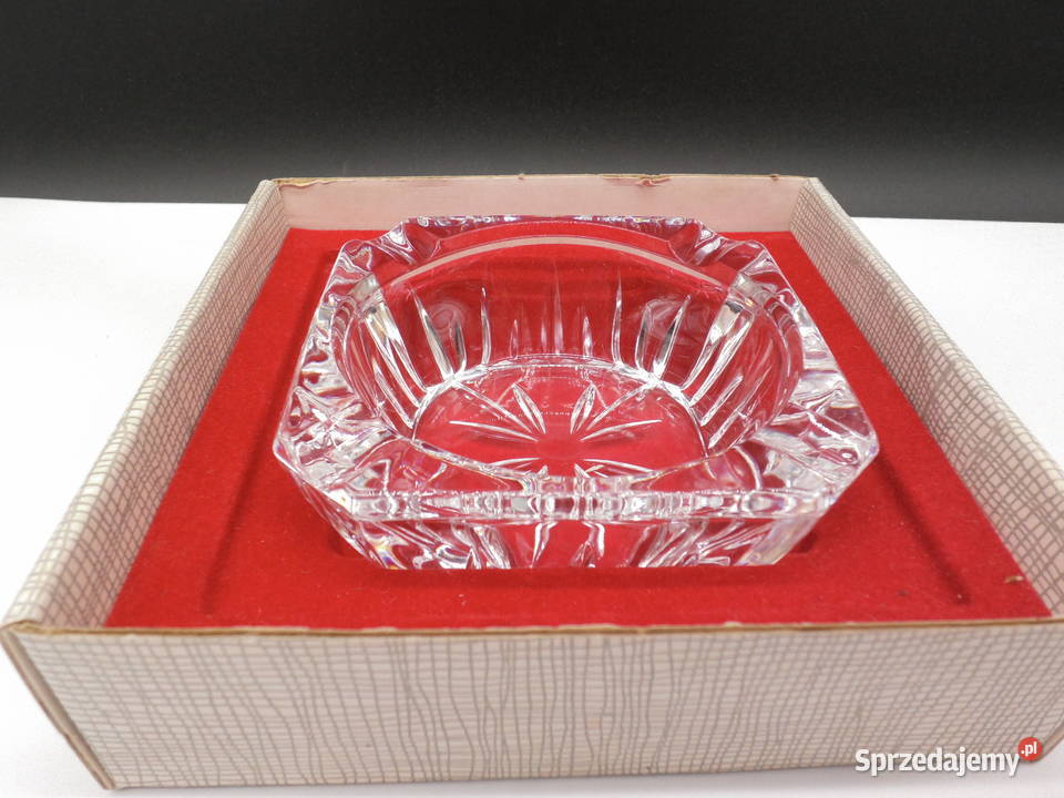Popielniczka Kryształowa Cristal dArques Francja Porcelana i szkło wielkopolskie Raszków