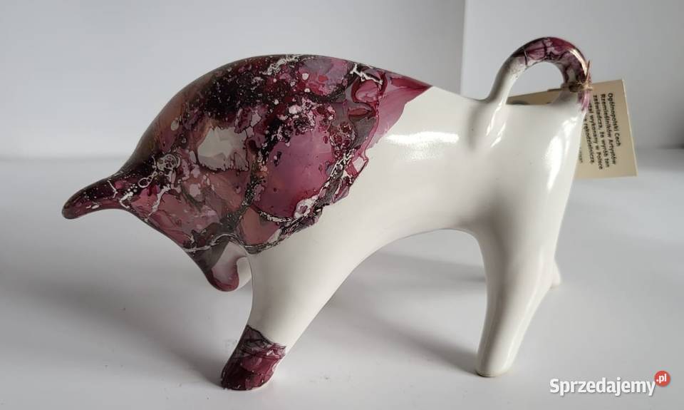 Figurka Byczek ceramiczny Znak zodiaku BYK Sierakowice