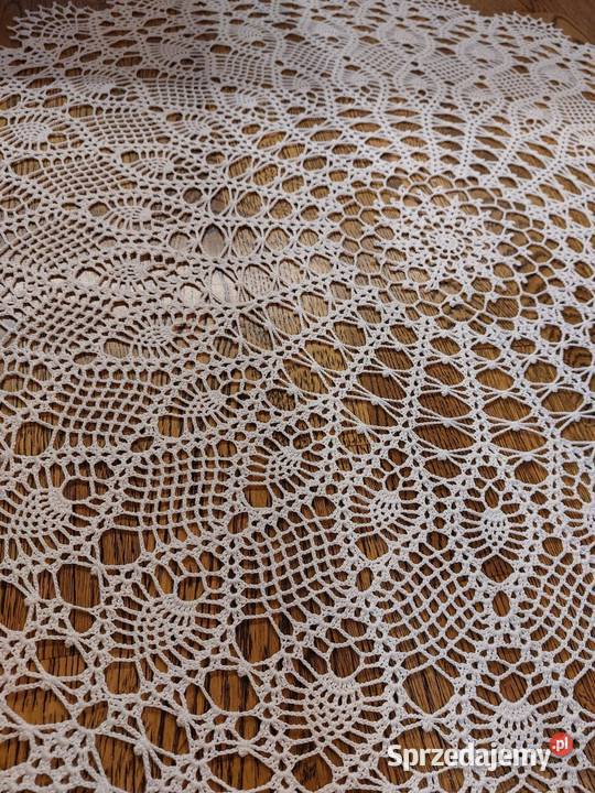 Okrągła serweta rękodzieło śląskie Częstochowa