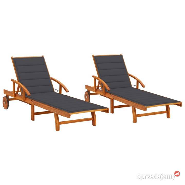 vidaXL Leżaki z poduszkami 2 SKU3077330 Warszawa