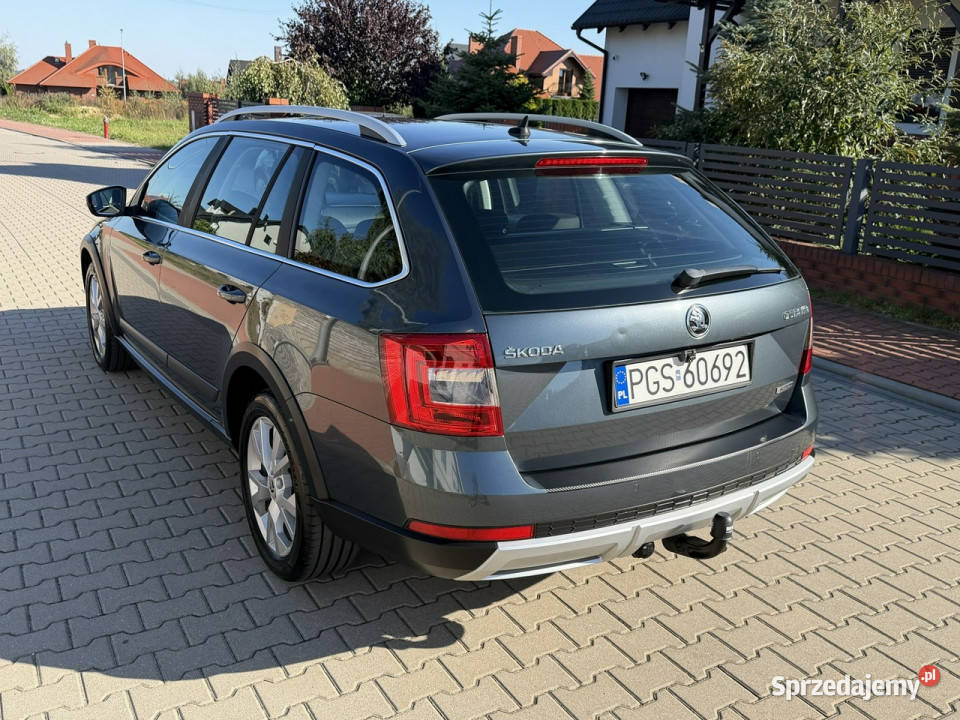 koda Octavia Skoda Octavia Scout 4x4 20TDI 2014 światła LED wielkopolskie Gostyń