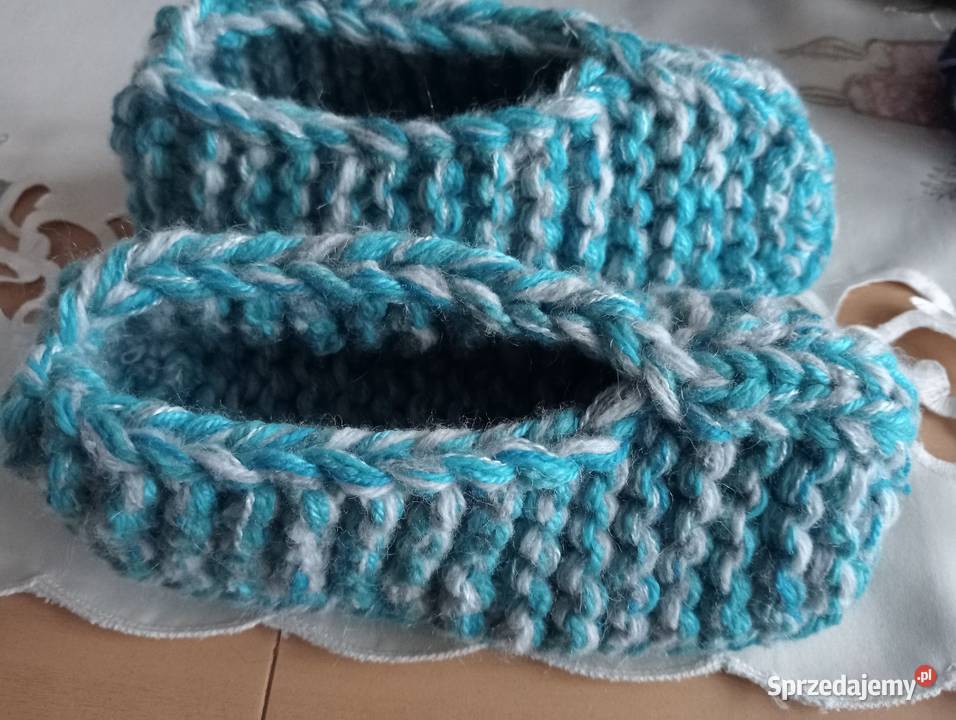 Kapcie z włóczki 4044 Złotów