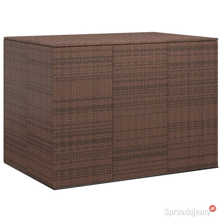 Skrzynia na poduszki ogrodowe rattan PE