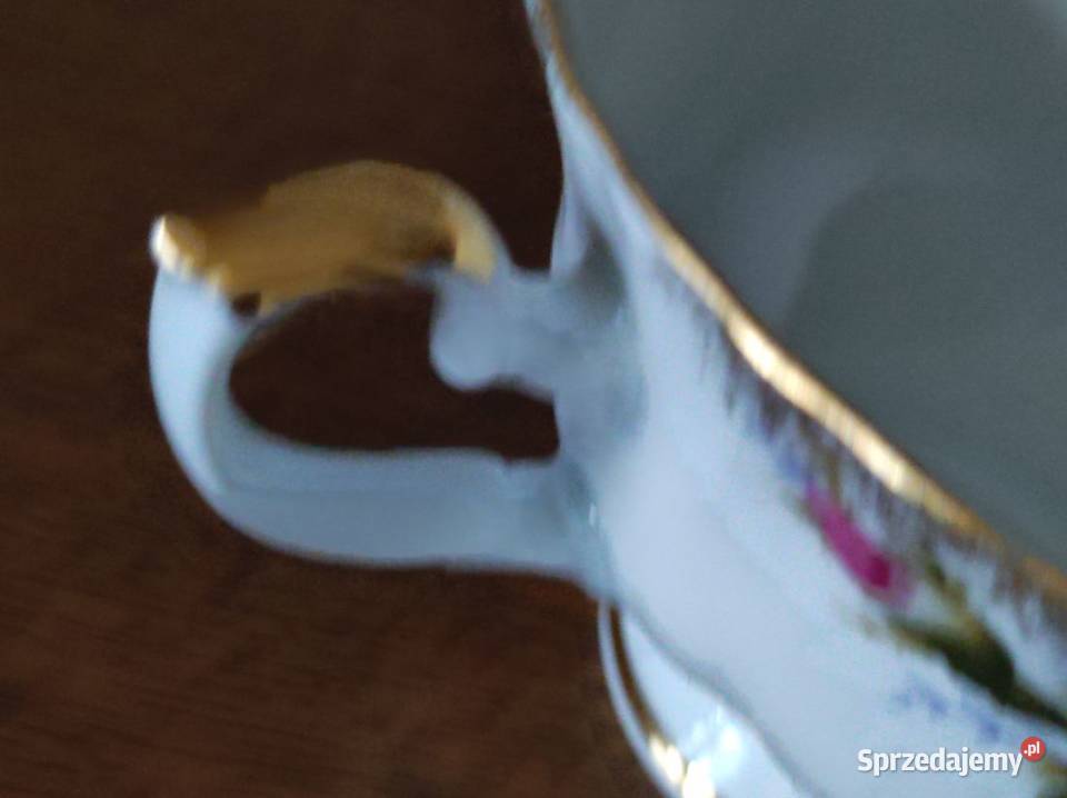 filiżanka ze spodkiem talerzyk Porcelana Kielce