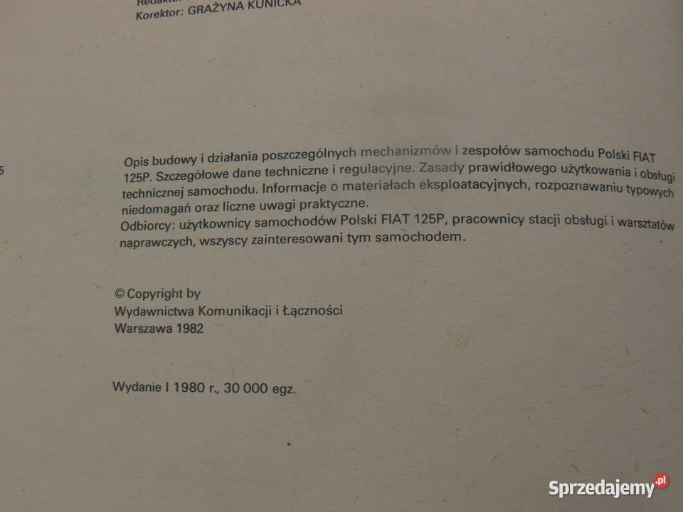 Budowa eksploatacja naprawa samochodu Polski Tomaszów Mazowiecki sprzedam