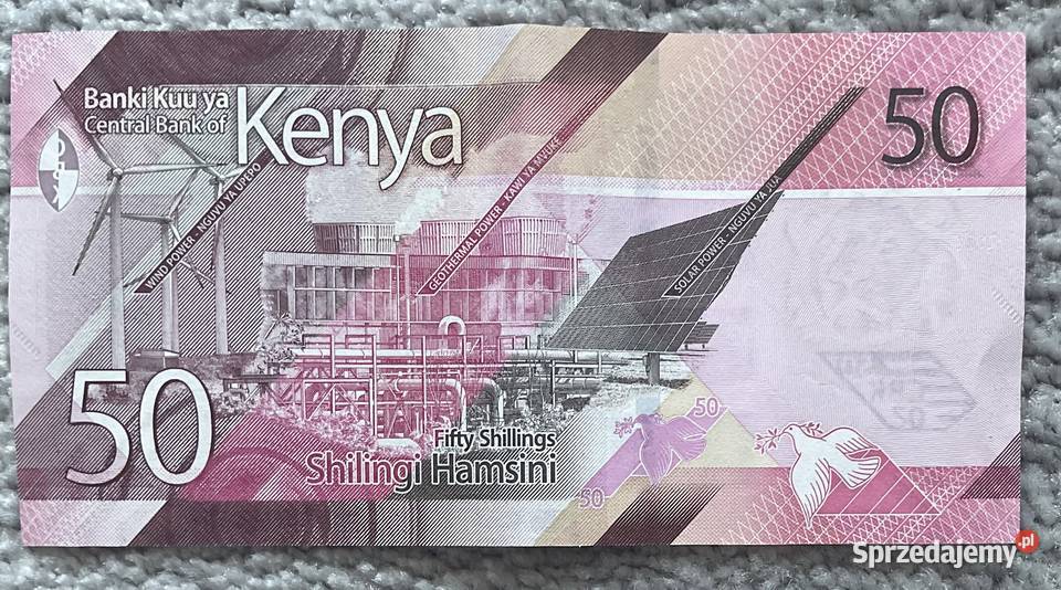 Banknot 50 szyling kenijski kolekcjonerski KENYA Bydgoszcz