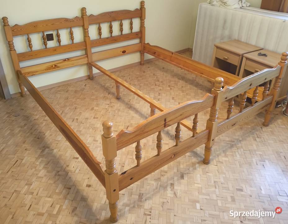 Łóżko drewniane 180x200 Czechowice-Dziedzice sprzedam